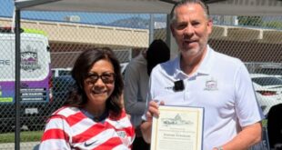 Congresswoman Norma Torres Visits Strykers Youth Soccer Camp