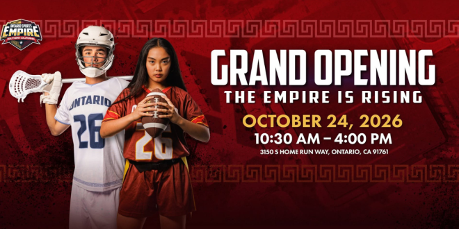 Ontario sports complex to hold opening celebration